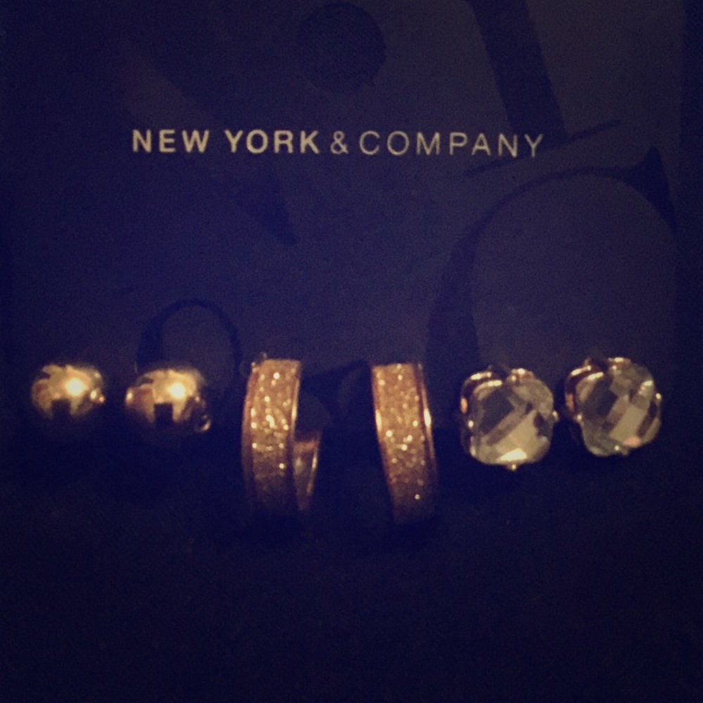 New York & Company Set of 3 Earrings